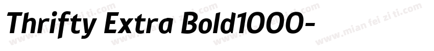 Thrifty Extra Bold1000字体转换